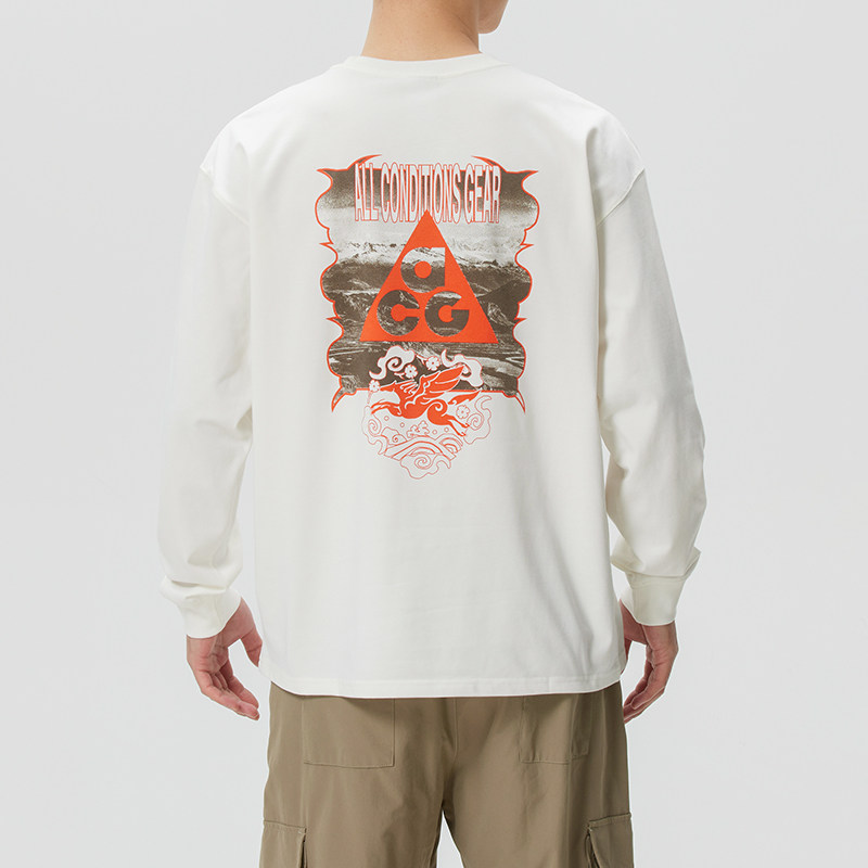 NIKE耐克长袖T恤男装2026马年新年款ACG圆领打底衫本命年套头衫男,运动服/休闲服装,运动T恤,淘宝优惠券,粉丝福利购,淘宝优惠卷