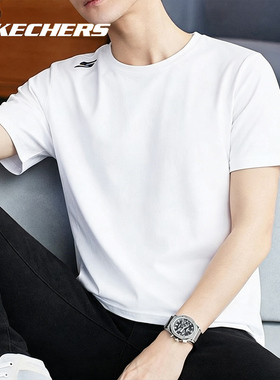 斯凯奇情侣短袖T恤男女半袖26春新款跑步健身透气运动服P226U034