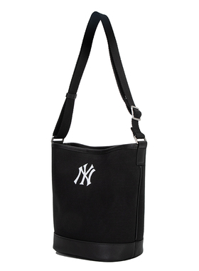 MLB官方水桶包男女包2025新款运动包学院风系列单肩背包3ABMS024N