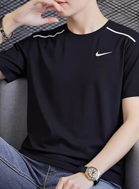 NIKE耐克男装短袖T恤26夏新款健身跑步运动服透气半袖IF2083-010