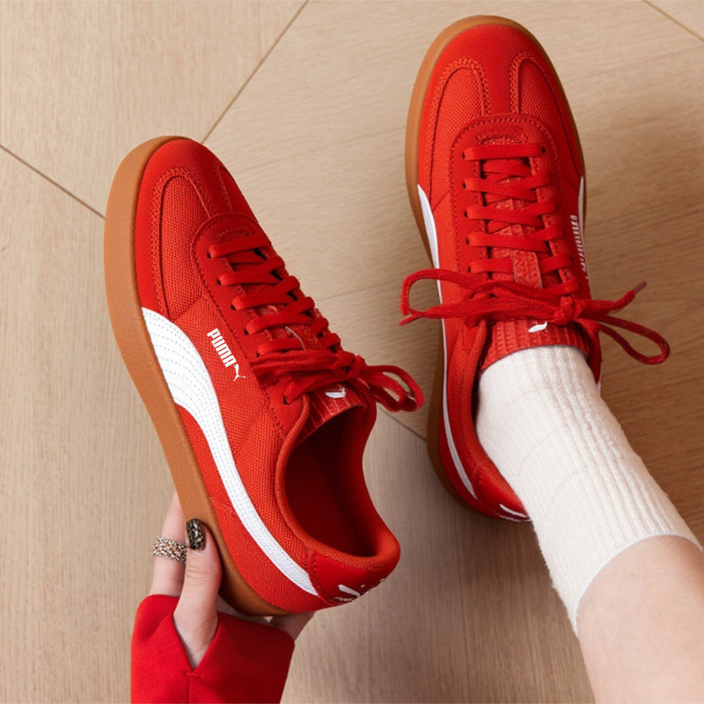 彪马新年款板鞋男鞋女鞋官方旗舰本命年运动休闲鞋德训鞋红色婚鞋,运动鞋new,运动休闲鞋,淘宝优惠券,粉丝福利购,淘宝优惠卷