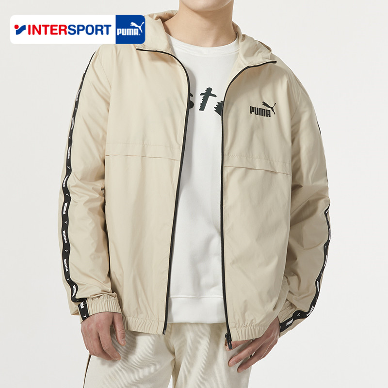 Puma彪马外套男装2025秋季新款跑步训练运动服梭织连帽夹克849499