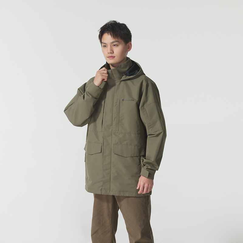 哥伦比亚官方男士运动服新款连帽夹克外套梭织户外防风衣WE9012