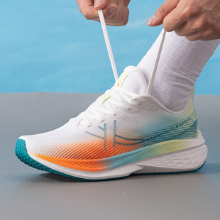 训练鞋 特步MACH马赫6.0跑鞋 缓震透气轻便马拉松跑步鞋 运动鞋 男鞋