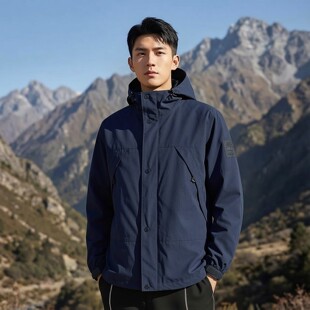 户外防水防风连帽夹克A68XF 新款 添柏岚官方男装 冲锋外套2026春季