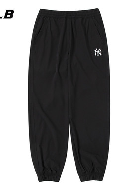 MLB官方正品长裤女23秋季新款束脚裤宽松卫裤情侣款运动裤男PTB01