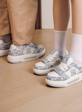 MLB板鞋男鞋女鞋2026新款经典低帮厚底复古休闲鞋运动鞋3ASXM026N