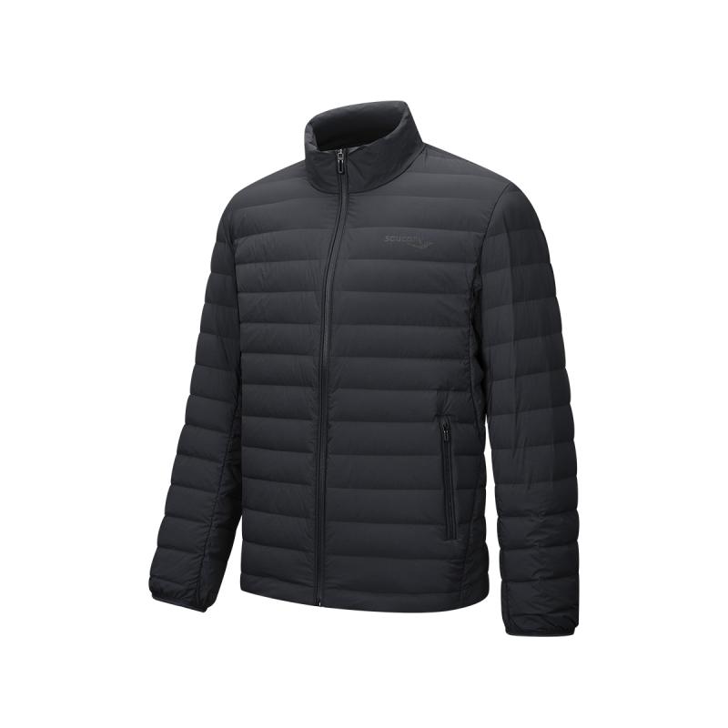 SAUCONY索康尼官方短款羽绒服男装冬季运动户外轻薄保暖休闲外套