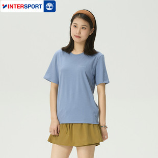 Timberland添柏岚T恤女装 新款 户外圆领休闲透气短袖 A2PUP 2026夏季