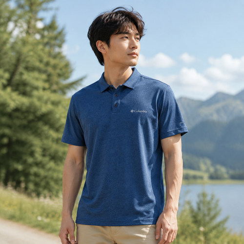 茵特丨Columbia哥伦比亚男子夏吸湿速干POLO衫运动短袖T恤AE9166