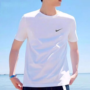 运动服跑步训练透气白色T恤半袖 2026夏季 BV0508 男装 NIKE耐克短袖