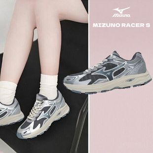 女鞋 Mizuno美津濃racer s官方旗艦店運動鞋 子男鞋 透氣減震跑步鞋