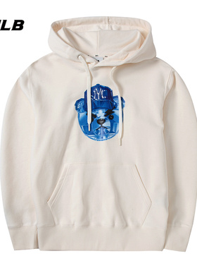 MLB情侣款卫衣男女2025秋新款运动休闲服连帽套头衫潮3AHDE0131