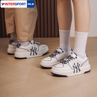 MLB官方男鞋女鞋2026春季新款经典低帮运动鞋情侣板鞋厚底休闲鞋
