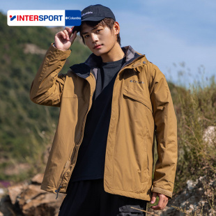 新款 冬季 户外运动服摇粒绒三合一外套保暖冲锋衣 正品 哥伦比亚男装