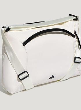 adidas阿迪达斯白色单肩包男包女包2026新款休闲包便携背包KU1534