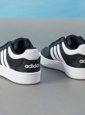 阿迪达斯板鞋男2026冬季新款HOOPS CLASSIC运动鞋网球低帮休闲鞋