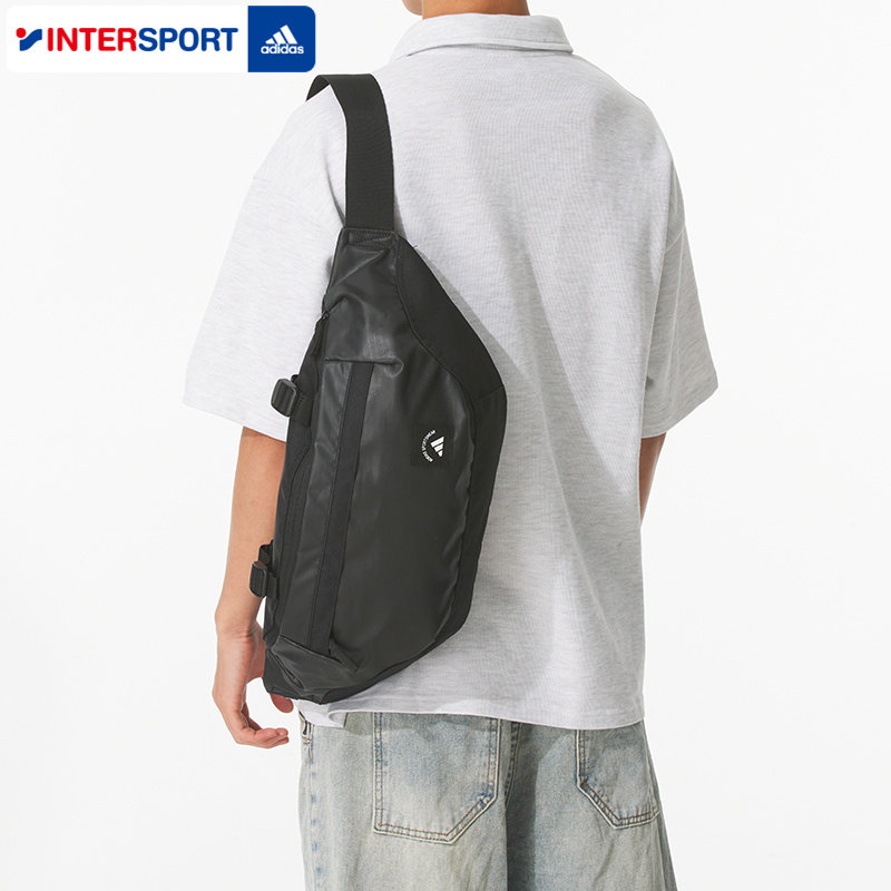 阿迪达斯运动腰包男包女包2025冬季新款斜挎包情侣单肩包潮KC0250