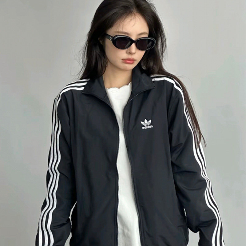 阿迪达斯三叶草外套女款宽松休闲复古三条纹梭织运动上衣夹克男装,运动服/休闲服装,运动茄克/外套,淘宝优惠券,粉丝福利购,淘宝优惠卷