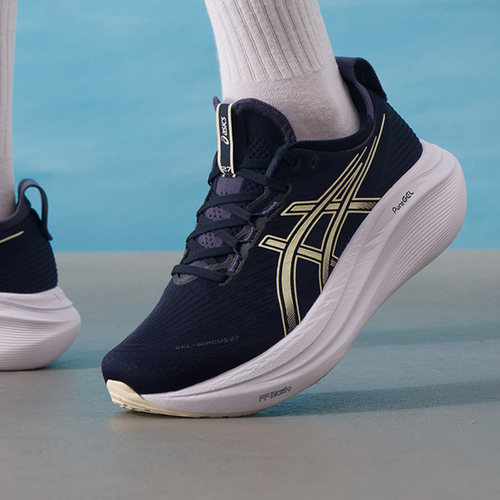 亚瑟士男鞋2026春季新款运动鞋GEL-NIMBUS 27缓震跑步鞋1011B958