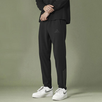官方正品Adidas阿迪达斯休闲运动裤男装新款黑色轻运动长裤KA1301