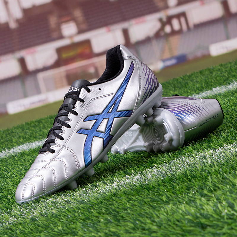 ASICS亚瑟士官网男2026新款运动鞋耐磨人草AG钉鞋缓震实战足球鞋