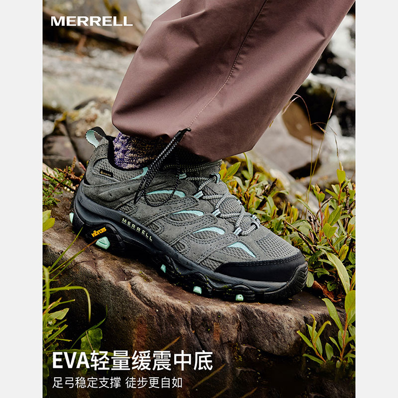 MERRELL迈乐男鞋女鞋MOAB3 GTX防水防滑登山徒步鞋户外爬山运动鞋