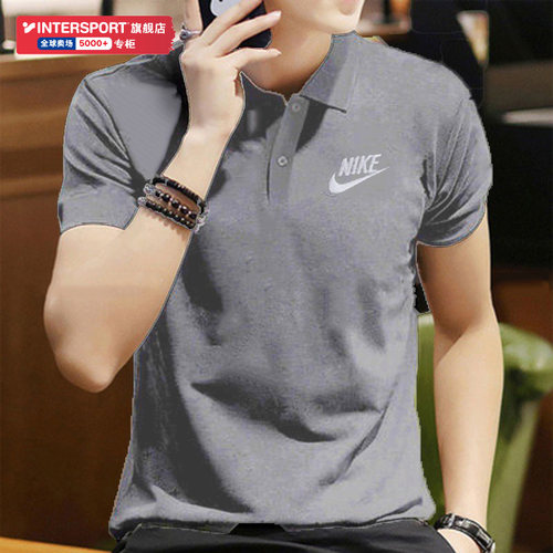 Nike半袖耐克运动服黑色polo