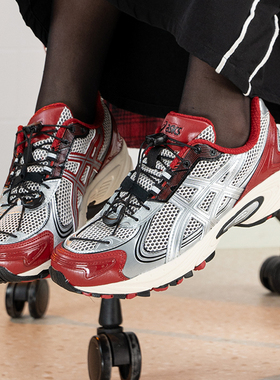 亚瑟士红色女鞋男鞋秋季新款GEL-KAHANA TR V4复古休闲鞋老爹鞋男