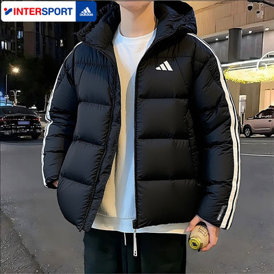 阿迪达斯羽绒服外套男装冬季新款防风保暖羽绒夹克运动服KC2493