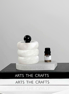 法式轻奢几何云石香薰摆件现代简约酒店样板房艺术香氛装饰软装