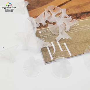 透明气球固定托头开学教室课桌布置干儿童生日diy水果冻花束托杆