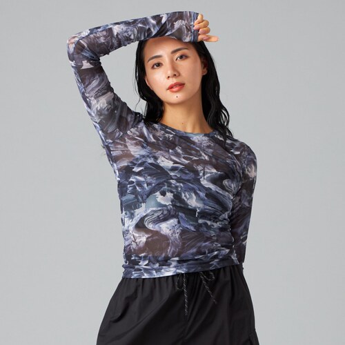 Chacott BALANCE适宜设计休闲舞蹈便服EnergyWave网眼T恤女ONWARD