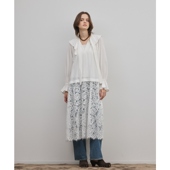 GRACE 连衣裙女ONWARD 长款 CONTINENTAL时尚 潮流蕾丝拼接荷叶边袖