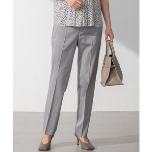 布锥形休闲裤 可洗弹力衬衫 女ONWARD 气质简约可搭配套装 23区时尚