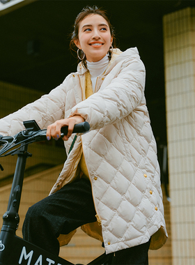 UNFILO×TAION中长款可拆卸帽羽绒服冬CMUKNW0009日系轻奢ONWARD