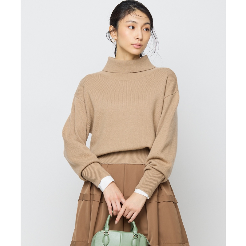 组合曲2WAY羊毛羊绒混纺高领针织衫女ONWARD