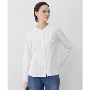 ICB优雅简约气质提花剪裁运动衫 设计感上衣