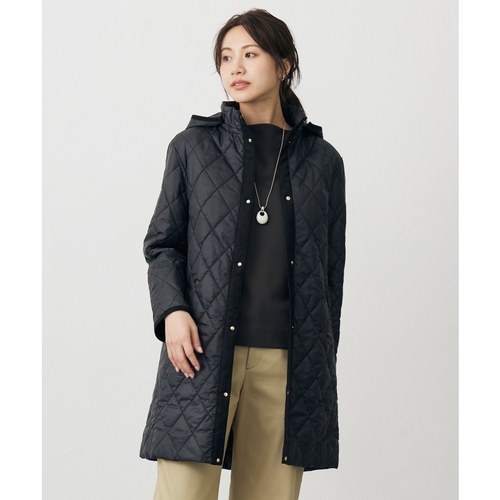 J.PRESS适宜简约时尚气质紧凑型塔夫绸绗缝两用立领外套女ONWARD