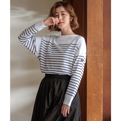 23区可洗Armor-lux九分条纹简约气质上衣女ONWARD