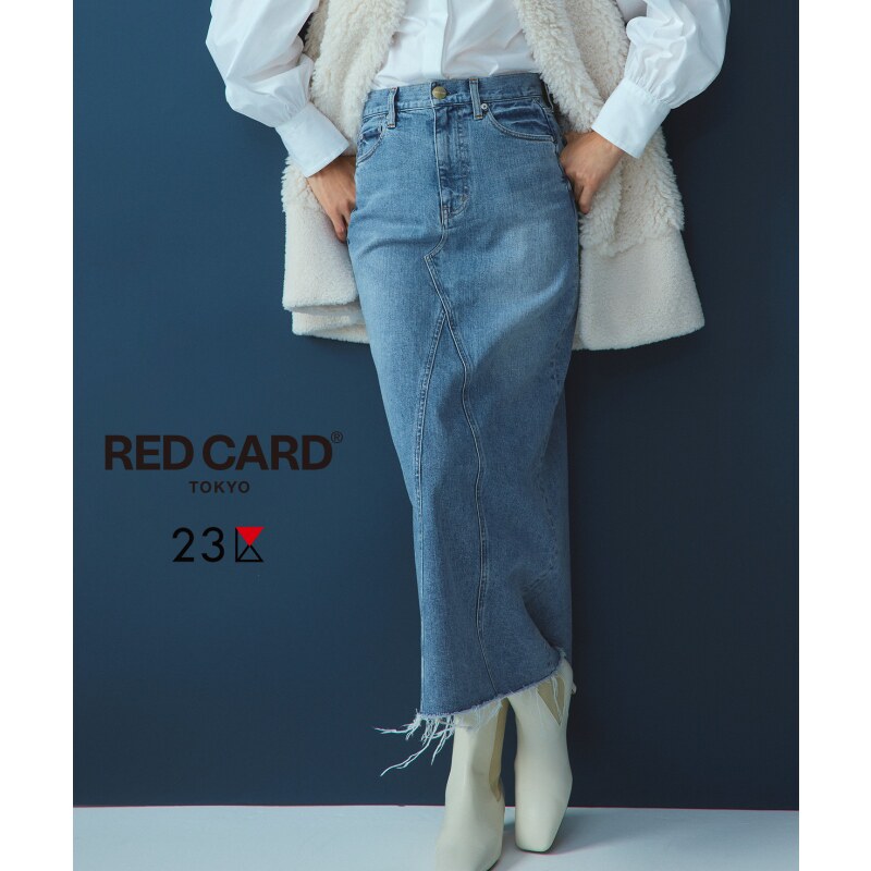 23区RED CARD TOKYO×23区30周年纪念款牛仔裙温网老钱风日系轻奢
