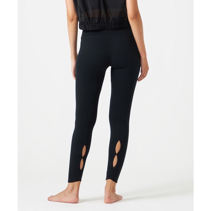 Chacott时尚别致小腿镂空设计紧身裤女ONWARD