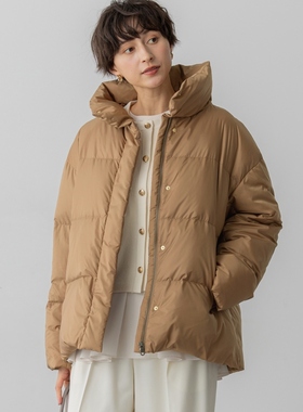 23区日杂同款VERY12月刊哑光面料高领短款羽绒服女ONWARD