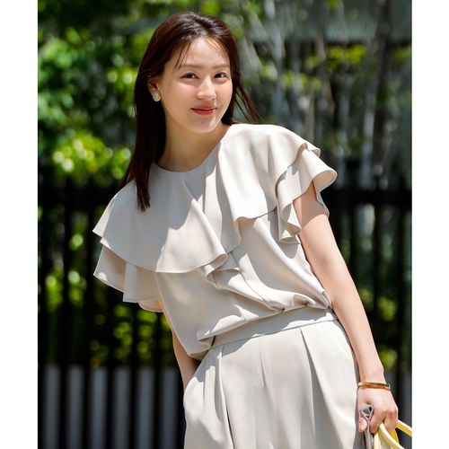 any SiS温柔气质时尚凉感速干UV防护清爽随性开领衬衫女ONWARD