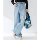 23区时尚 气质简约适宜通勤SLOW轻质桶形宽松牛仔裤 女ONWARD