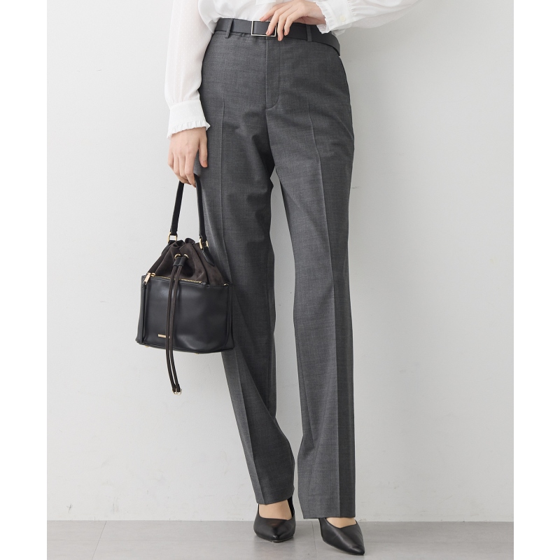 23区简约优雅感套装穿着精纺羊毛锥形裤女ONWARD