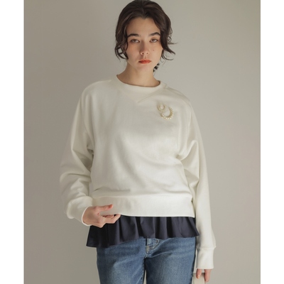 组曲时尚优雅气质棉花糖触感摇粒绒套头衫运动衫女ONWARD