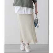 23区吸水速干防皱乔其纱缎面设计时尚 窄版 半身裙女ONWARD