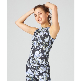 Chacott 假日花卉印花上衣女ONWARD BALANCE专门芭蕾舞蹈体服修身