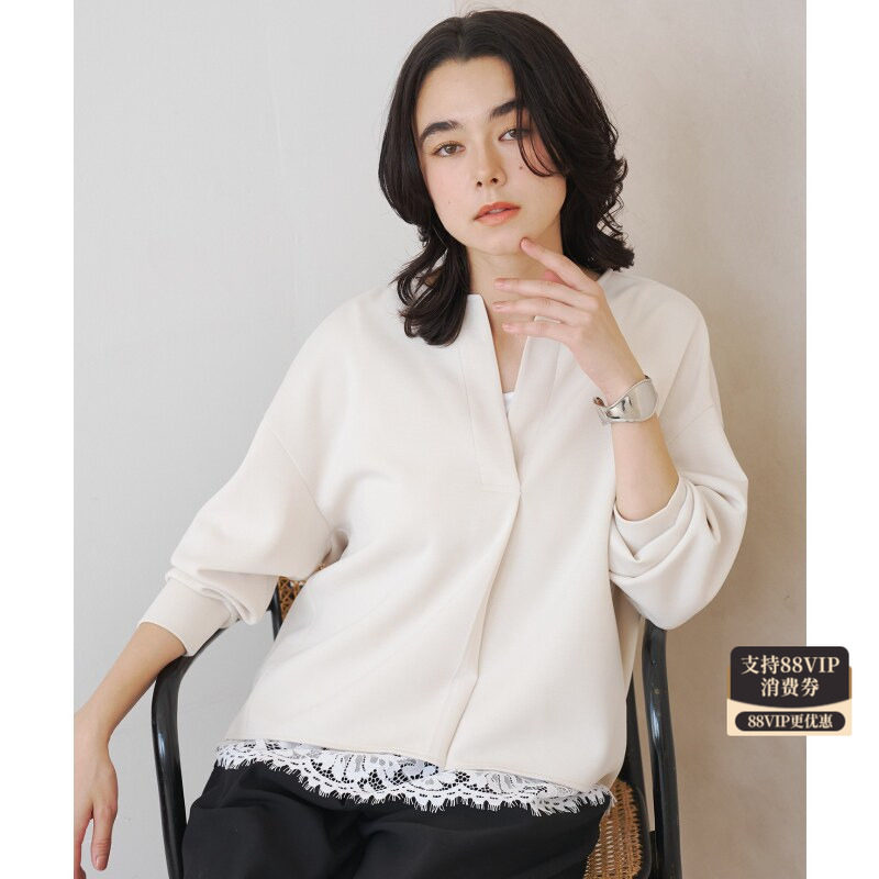 UNFILO简约气质可成套穿着BEAUTYFORMJERSEY茧型套头衫女ONWARD